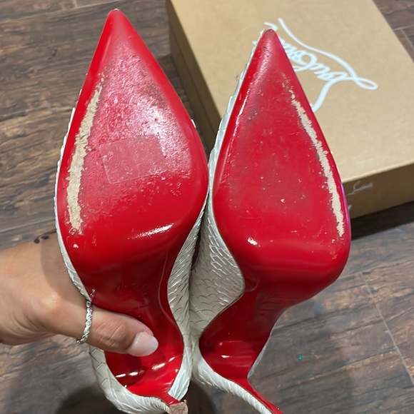 Christian Louboutin so late 120 python crystal shoes - Picture 5 of 5